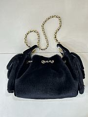 Chanel 25 Mini Handbag Pony Hair Black 22x20x12.5cm - 4
