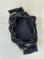 Chanel 25 Mini Handbag Pony Hair Black 22x20x12.5cm - 5