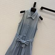 Ralph Lauren Blue Peyten Cotton Denim Day Dress - 2
