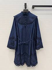 Zimmermann broderie-anglaise belted dress - 1