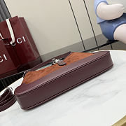 Gucci Jackie 1961 medium shoulder bag soft suede 31.5x22x4.5cm - 4