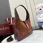 Gucci Jackie 1961 medium shoulder bag soft suede 31.5x22x4.5cm - 2