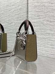 Dior Mini Lady Bag Silver Bow 17cm - 4