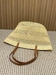 YSL Panier medium in raffia 29-52x29x29cm - 3