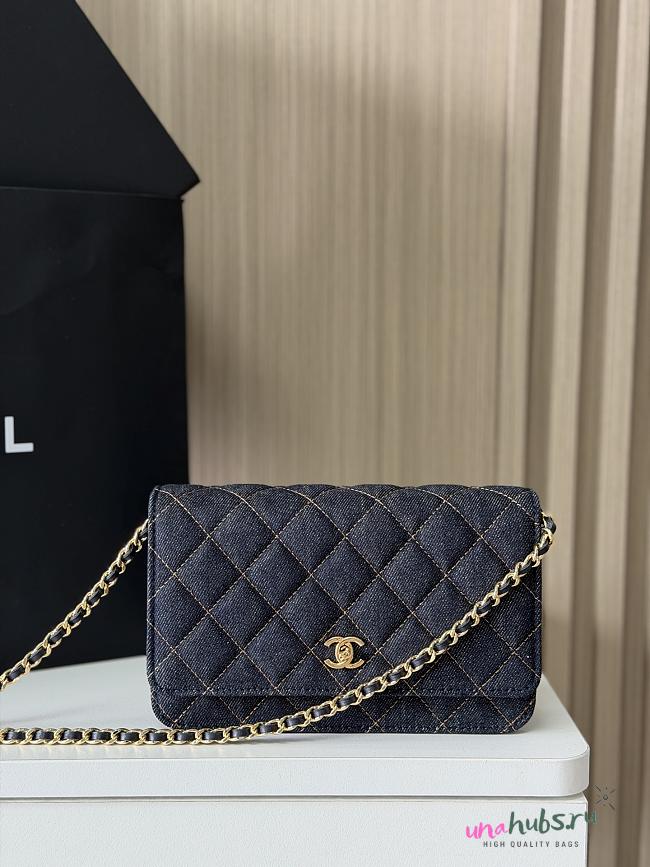 Chanel Woc On Chain Denim 19cm - 1