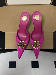 YSL Cosmo mules in satin crepe and crystals 9.5cm - 2
