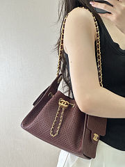 Chanel Mini Handbag 25 burgundy 22x20x12.5cm - 2