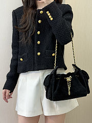 Chanel 25 Mini Handbag Pony Hair Black 22x20x12.5cm - 2