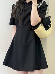 Chanel Shopping Bag Braided Straw Canvas 34x17x12.5cm - 2