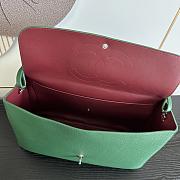 Chanel 26S Flap Bag MAXI Silver Green 39cm - 5