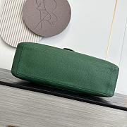 Chanel 26S Flap Bag MAXI Silver Green 39cm - 3