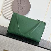 Chanel 26S Flap Bag MAXI Silver Green 39cm - 2