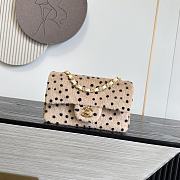 Chanel Flap Bag Light Beige Calf Hair Gold 20cm - 1