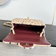 Chanel Flap Bag Light Beige Calf Hair Gold 20cm - 2