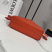 Loewe Orange leather flamenco clutch bag 23.5x18x9cmn - 4
