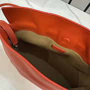 Loewe Orange leather flamenco clutch bag 23.5x18x9cmn - 2