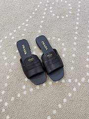 Prada Leather slide sandals black - 1