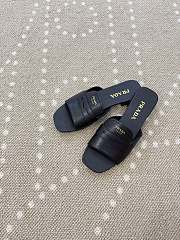 Prada Leather slide sandals black - 3