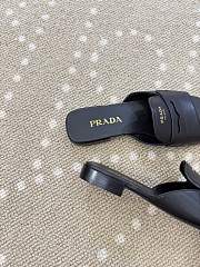 Prada Leather slide sandals black - 2