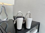 Chanel Slingback White Gold Heel 9cm - 4