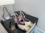 Chanel Slingback White Gold Heel 9cm - 1