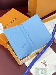 Louis Vuitton Passport Cover Paragliding Blue 14x10x2.5cm - 4