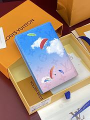 Louis Vuitton Passport Cover Paragliding Blue 14x10x2.5cm - 2