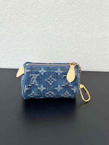 Louis Vuitton Trousse Speedy blue 11x7.5x6cm