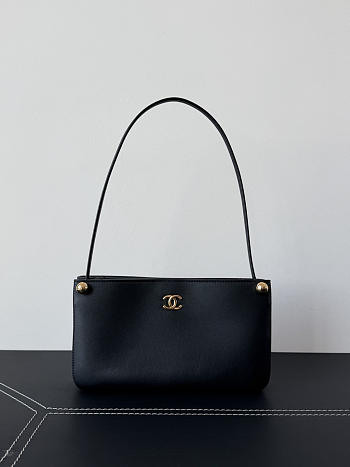 Chanel 26s Hobo Shoulder Black Bag 25x14x5cm