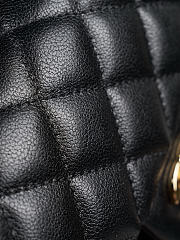Chanel Handle Bag Black Caviar 20x13x9cm - 2