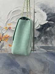 Chanel 26S Flap Bag MAXI suede Green 39cm - 4
