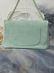 Chanel 26S Flap Bag MAXI suede Green 39cm - 3