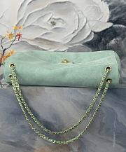 Chanel 26S Flap Bag MAXI suede Green 39cm - 2