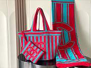 Chanel Coco Beach CC Striped Beach Tote Bag & Towel  - 1