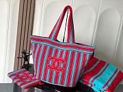 Chanel Coco Beach CC Striped Beach Tote Bag & Towel  - 2