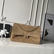 Chanel 26S Flap Bag MAXI suede brown 39cm - 1