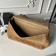 Chanel 26S Flap Bag MAXI suede brown 39cm - 4