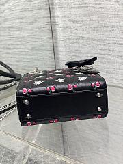 Dior Dioramour Mini Lady Bag with Chain black 17cm - 3