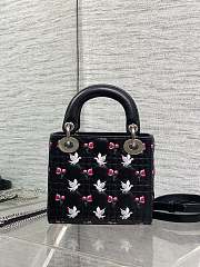Dior Dioramour Mini Lady Bag with Chain black 17cm - 4