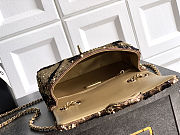 Chanel Small Sequin Flap Bag Black & Gold 20cm - 5
