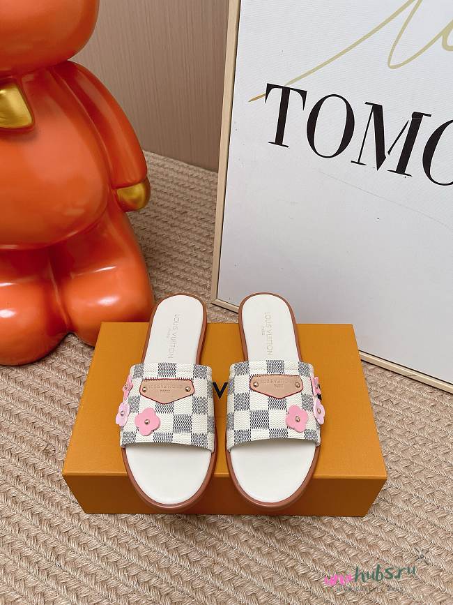 Louis Vuitton Lily Flat Mule Azure Blue - 1