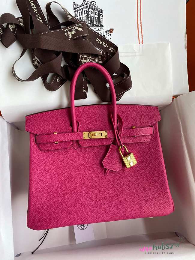 Hermes Birkin Fuchsia Pink Gold Togo - 1