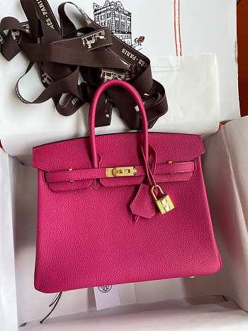 Hermes Birkin Fuchsia Pink Gold Togo