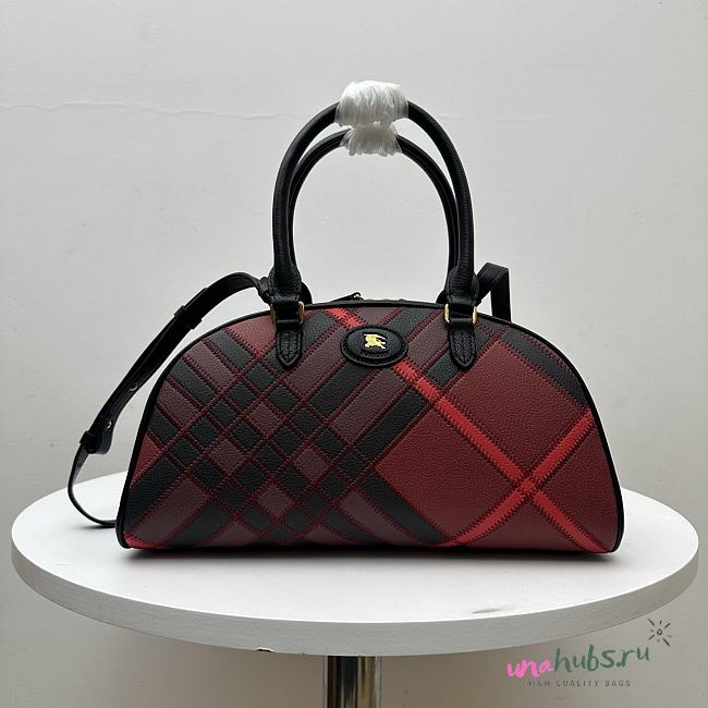 Burberry medium check-pattern tote bag 33.5x12.5x17cm - 1