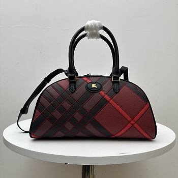 Burberry medium check-pattern tote bag 33.5x12.5x17cm