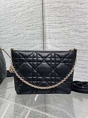 Dior Diorling Mini Bag Black Lambskin 18x16.5x6cm - 3