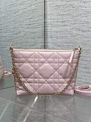 Dior Diorling Mini Bag Pink Lambskin 18x16.5x6cm - 2