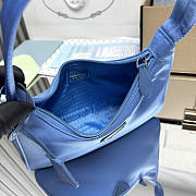 Prada Pervinca Re-Nylon Re-Edition blue 23x13x5cm - 2