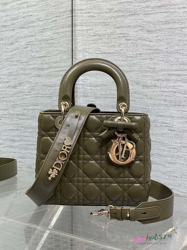 Dior Small Lady Bag Khaki 20x17x8cm - 1