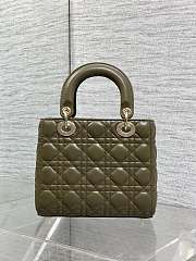 Dior Small Lady Bag Khaki 20x17x8cm - 4